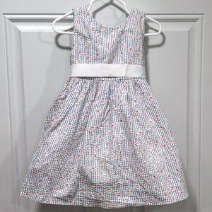 RALPH LAUREN Floral Seersucker Dress - Size 18 Months